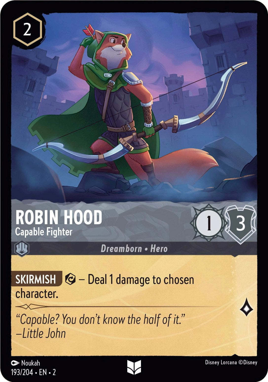 Robin Hood - Capable Fighter (193/204) [Rise of the Floodborn] | Deep Dive Games St. Marys