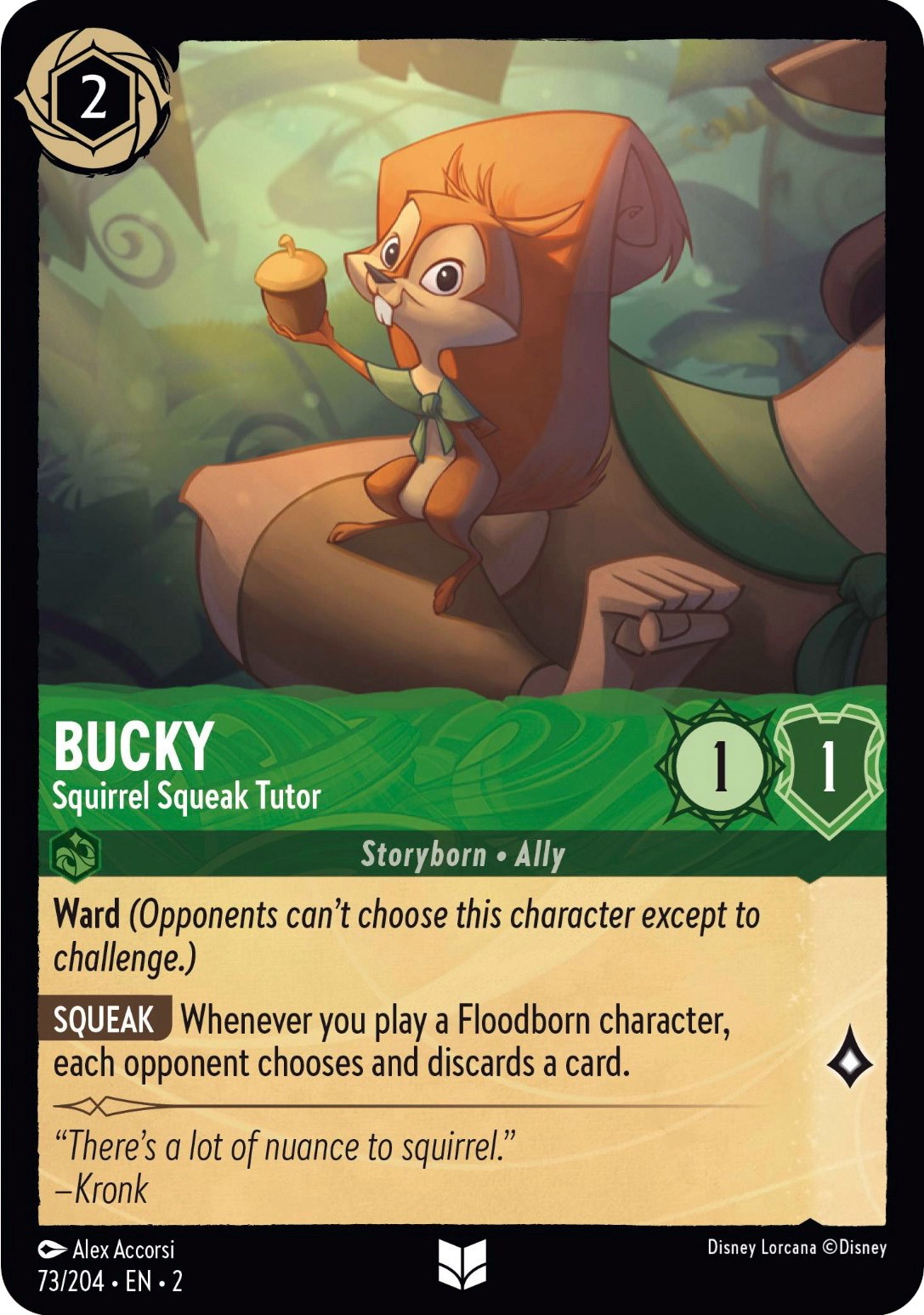 Bucky - Squirrel Squeak Tutor (73/204) [Rise of the Floodborn] | Deep Dive Games St. Marys