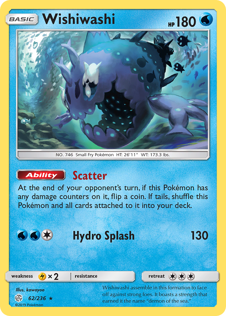 Wishiwashi (62/236) [Sun & Moon: Cosmic Eclipse] | Deep Dive Games St. Marys