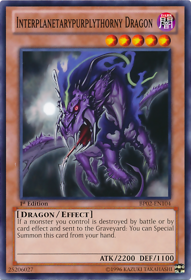 Interplanetarypurplythorny Dragon [BP02-EN104] Common | Deep Dive Games St. Marys