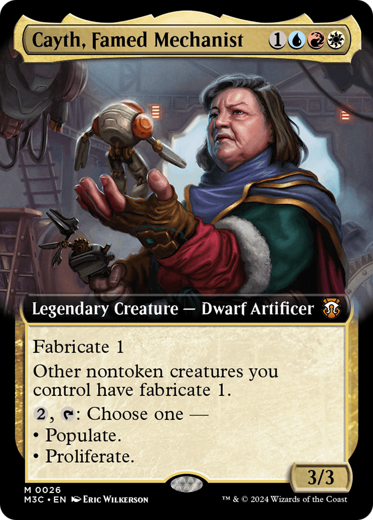 Cayth, Famed Mechanist (Extended Art) [Modern Horizons 3 Commander] | Deep Dive Games St. Marys