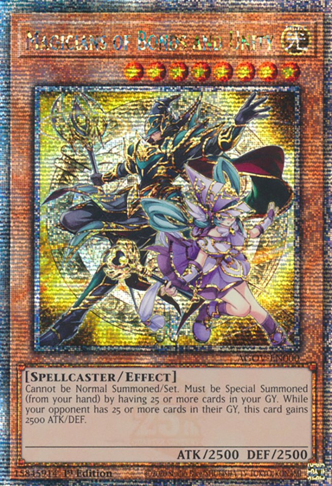 Magicians of Bonds and Unity (Quarter Century Secret Rare) [AGOV-EN000] Quarter Century Secret Rare | Deep Dive Games St. Marys