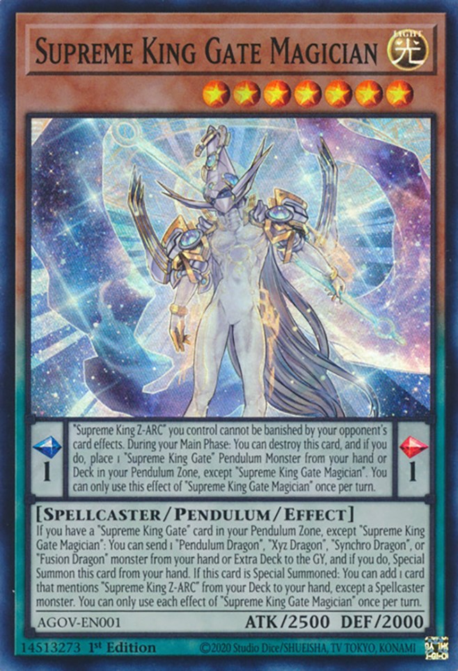 Supreme King Gate Magician [AGOV-EN001] Super Rare | Deep Dive Games St. Marys