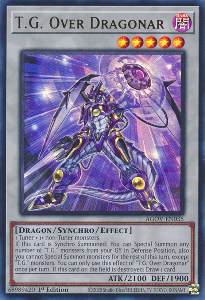 T.G. Over Dragonar [AGOV-EN035] Ultra Rare | Deep Dive Games St. Marys
