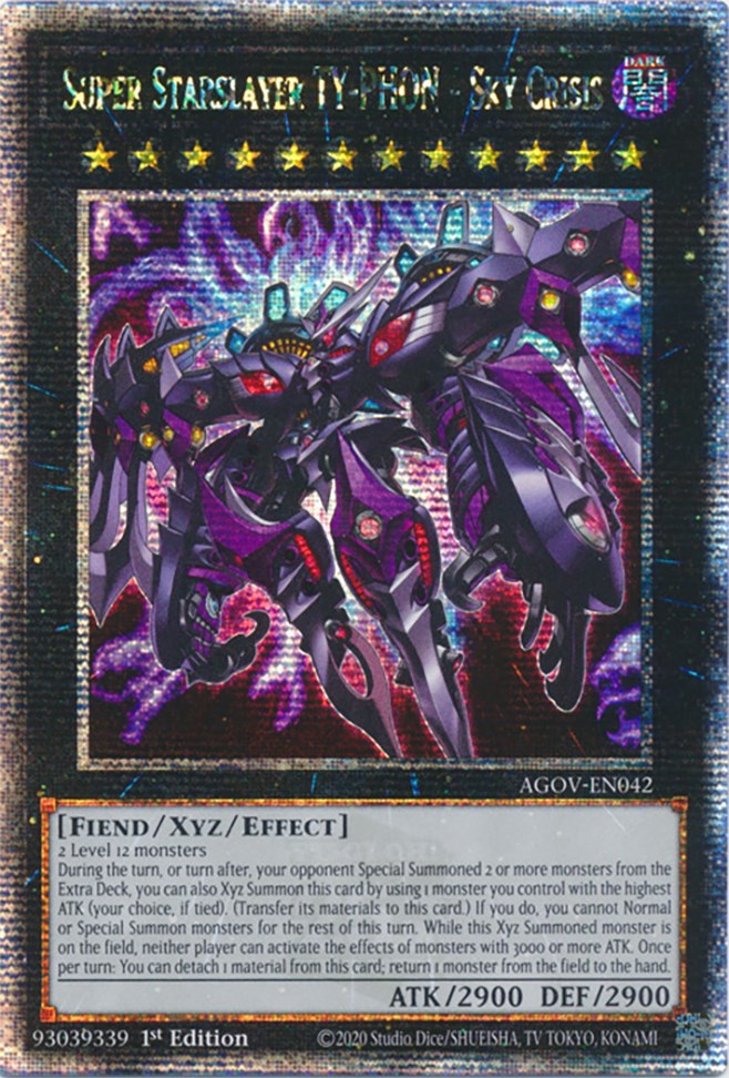 Super Starslayer TY-PHON - Sky Crisis (Quarter Century Secret Rare) [AGOV-EN042] Quarter Century Secret Rare | Deep Dive Games St. Marys
