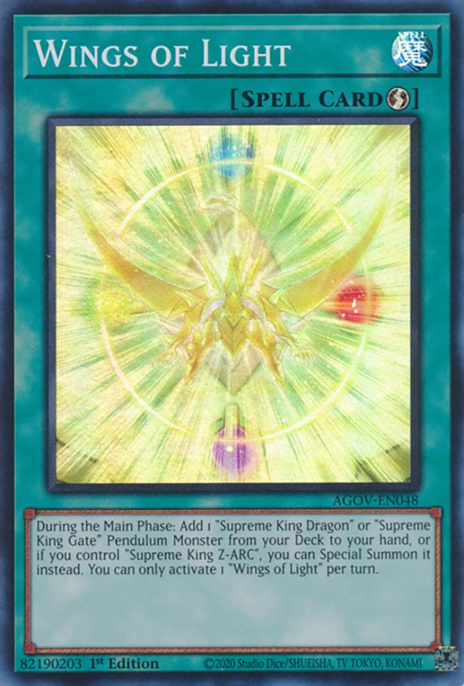 Wings of Light [AGOV-EN048] Super Rare | Deep Dive Games St. Marys