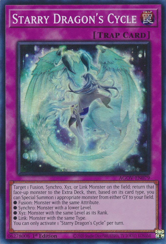 Starry Dragon's Cycle [AGOV-EN079] Super Rare | Deep Dive Games St. Marys