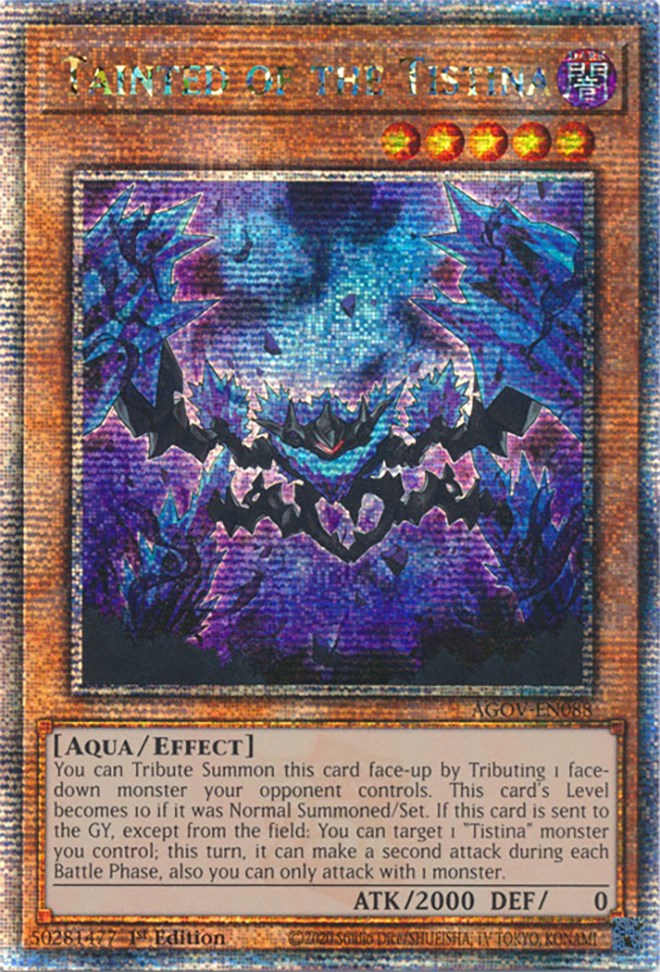 Tainted of the Tistina (Quarter Century Secret Rare) [AGOV-EN088] Quarter Century Secret Rare | Deep Dive Games St. Marys