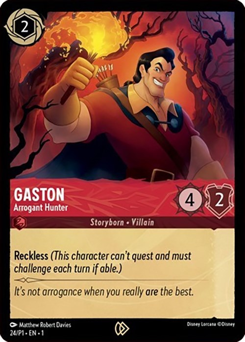 Gaston - Arrogant Hunter (24) [Promo Cards] | Deep Dive Games St. Marys