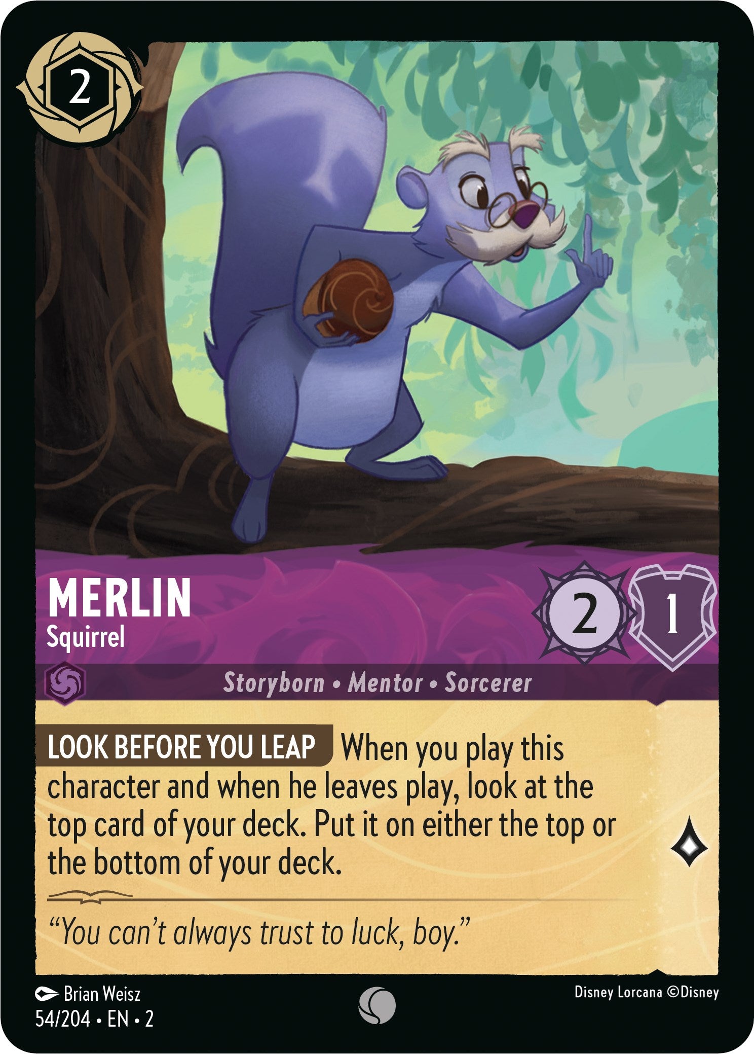 Merlin - Squirrel (54/204) [Rise of the Floodborn] | Deep Dive Games St. Marys