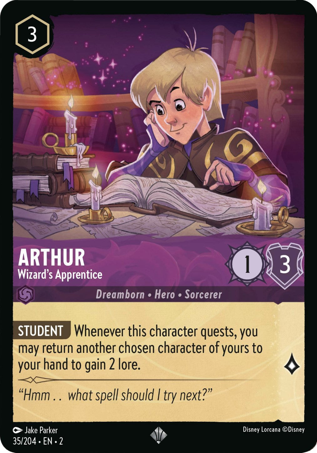 Arthur - Wizard's Apprentice (35/204) [Rise of the Floodborn] | Deep Dive Games St. Marys