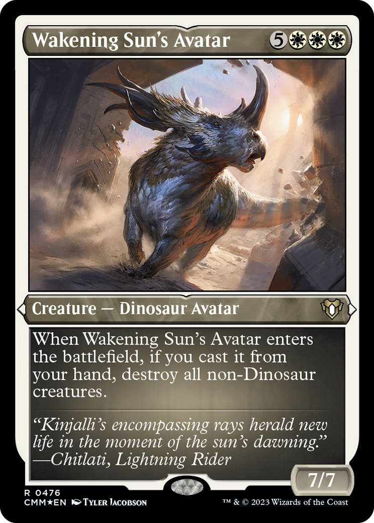 Wakening Sun's Avatar (Foil Etched) [Commander Masters] | Deep Dive Games St. Marys