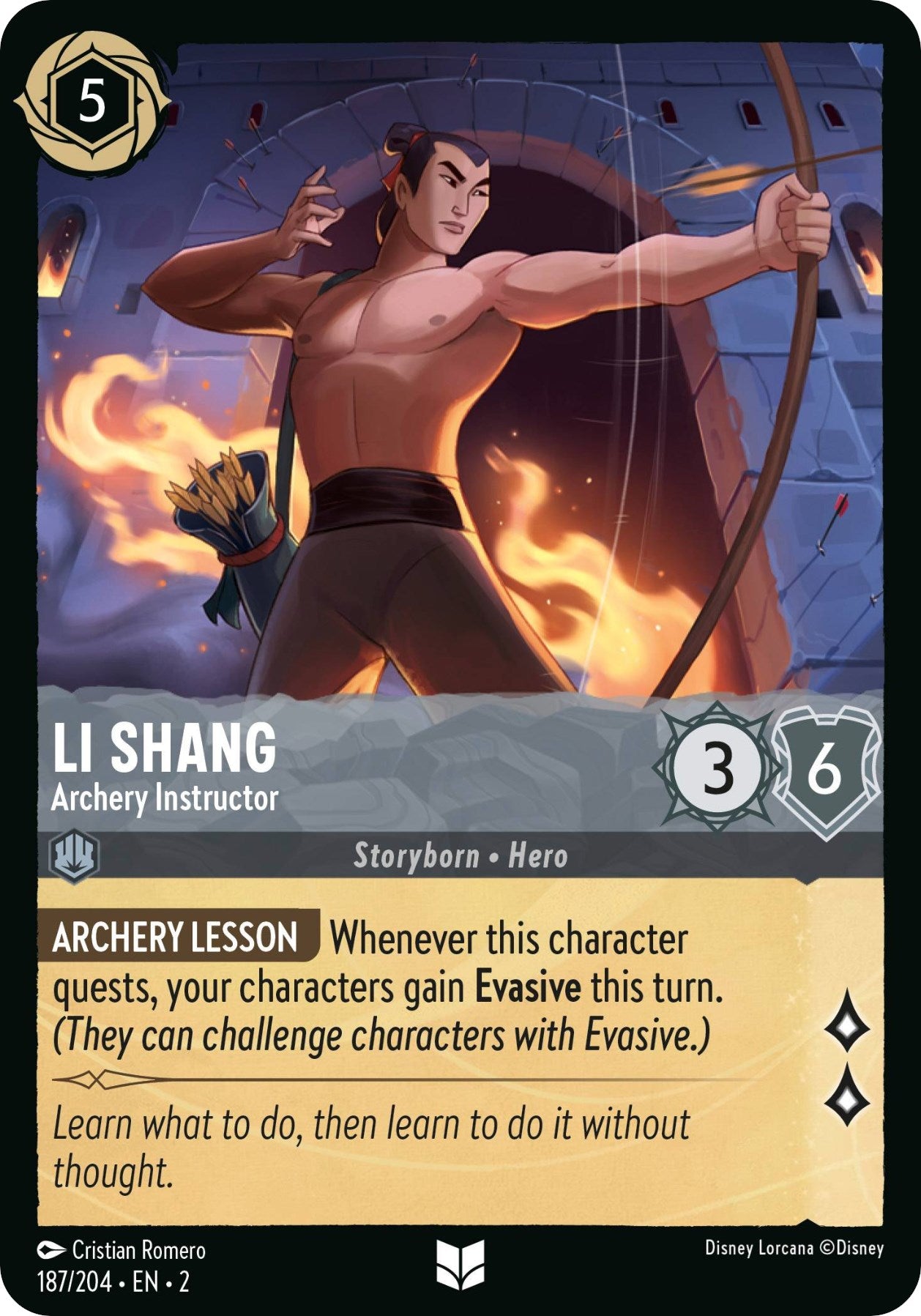 Li Shang - Archery Instructor (187/204) [Rise of the Floodborn] | Deep Dive Games St. Marys