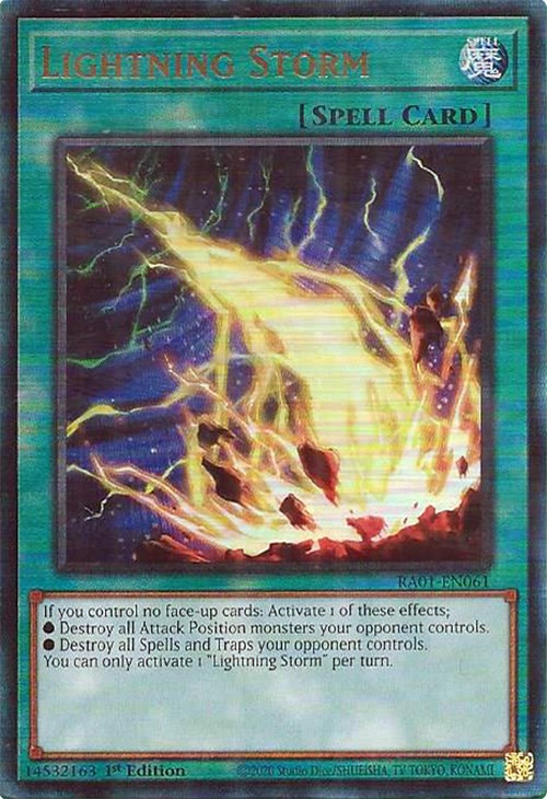 Lightning Storm [RA01-EN061] Prismatic Ultimate Rare | Deep Dive Games St. Marys