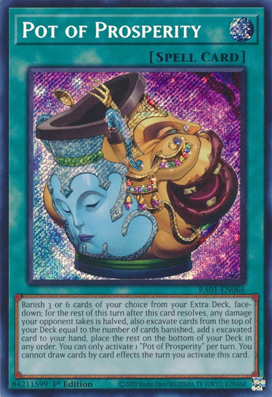 Pot of Prosperity [RA01-EN066] Secret Rare | Deep Dive Games St. Marys