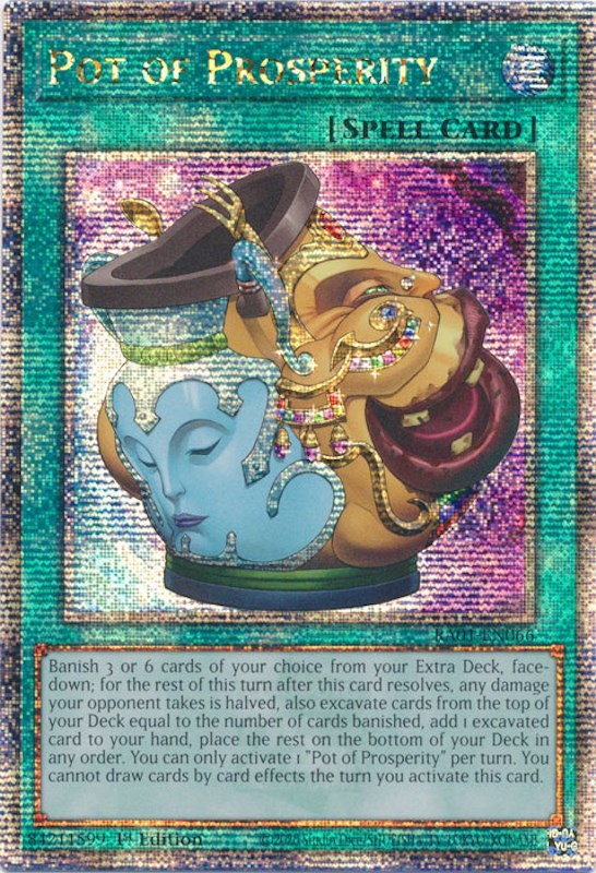 Pot of Prosperity [RA01-EN066] Quarter Century Secret Rare | Deep Dive Games St. Marys