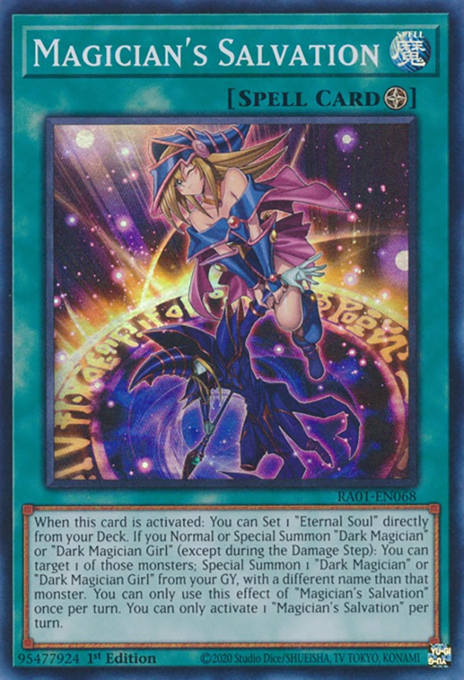 Magician's Salvation [RA01-EN068] Super Rare | Deep Dive Games St. Marys
