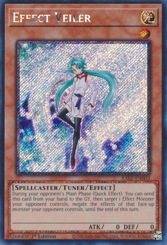 Effect Veiler [RA01-EN003] Platinum Secret Rare | Deep Dive Games St. Marys