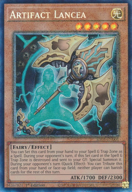 Artifact Lancea [RA01-EN006] Prismatic Collector's Rare | Deep Dive Games St. Marys
