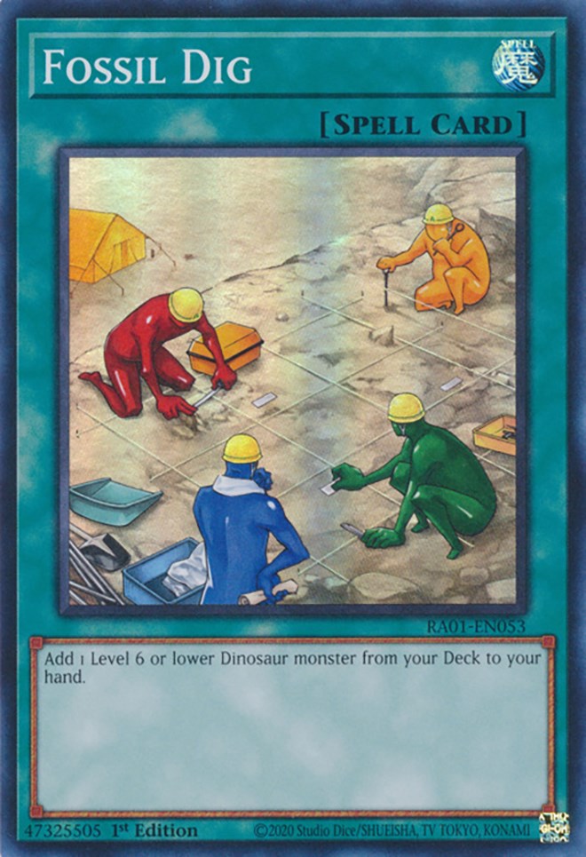 Fossil Dig [RA01-EN053] Super Rare | Deep Dive Games St. Marys