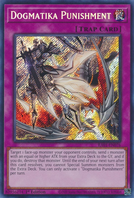 Dogmatika Punishment [RA01-EN076] Secret Rare | Deep Dive Games St. Marys