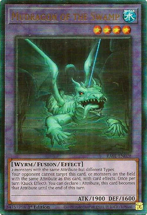 Mudragon of the Swamp [RA01-EN028] Prismatic Ultimate Rare | Deep Dive Games St. Marys