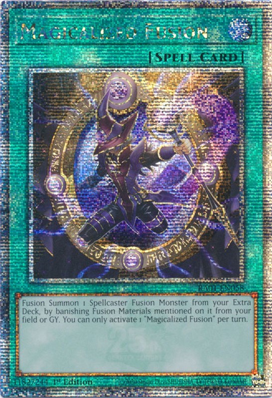 Magicalized Fusion [RA01-EN058] Quarter Century Secret Rare | Deep Dive Games St. Marys