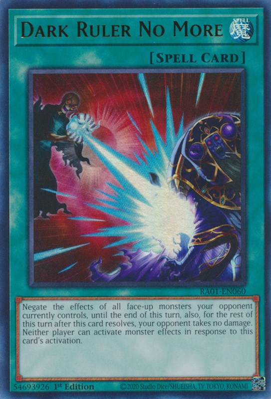 Dark Ruler No More [RA01-EN060] Ultra Rare | Deep Dive Games St. Marys