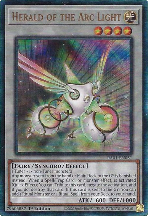 Herald of the Arc Light [RA01-EN031] Prismatic Ultimate Rare | Deep Dive Games St. Marys