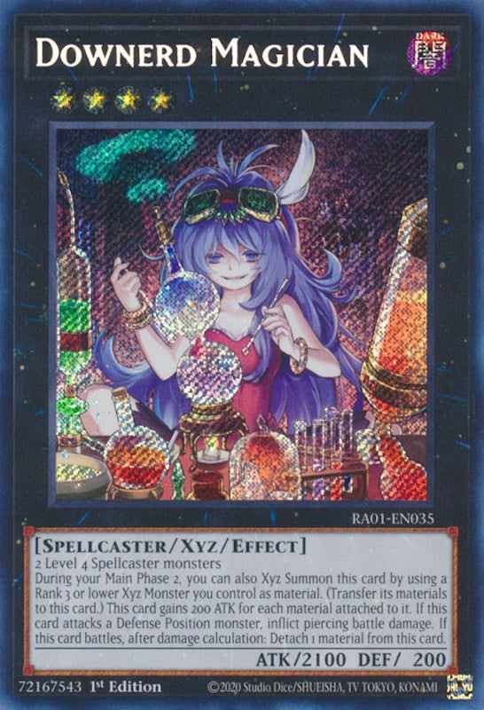 Downerd Magician [RA01-EN035] Secret Rare | Deep Dive Games St. Marys