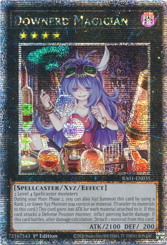 Downerd Magician [RA01-EN035] Quarter Century Secret Rare | Deep Dive Games St. Marys