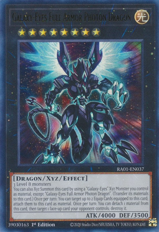 Galaxy-Eyes Full Armor Photon Dragon [RA01-EN037] Ultra Rare | Deep Dive Games St. Marys