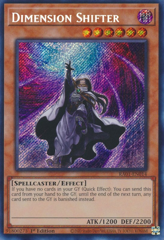 Dimension Shifter [RA01-EN014] Secret Rare | Deep Dive Games St. Marys