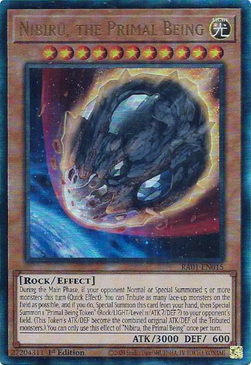 Nibiru, the Primal Being [RA01-EN015] Prismatic Ultimate Rare | Deep Dive Games St. Marys
