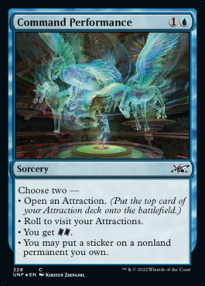 Command Performance (Galaxy Foil) [Unfinity] | Deep Dive Games St. Marys