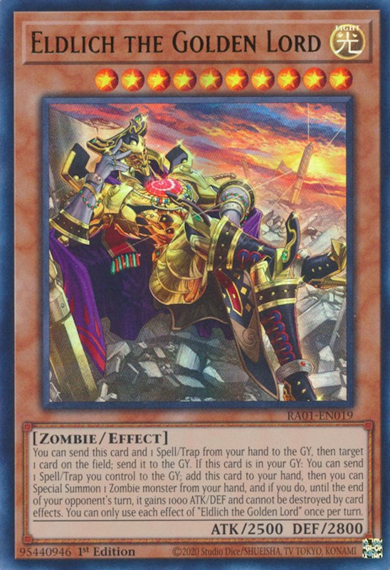 Eldlich the Golden Lord (Alternate Art) [RA01-EN019] Ultra Rare | Deep Dive Games St. Marys
