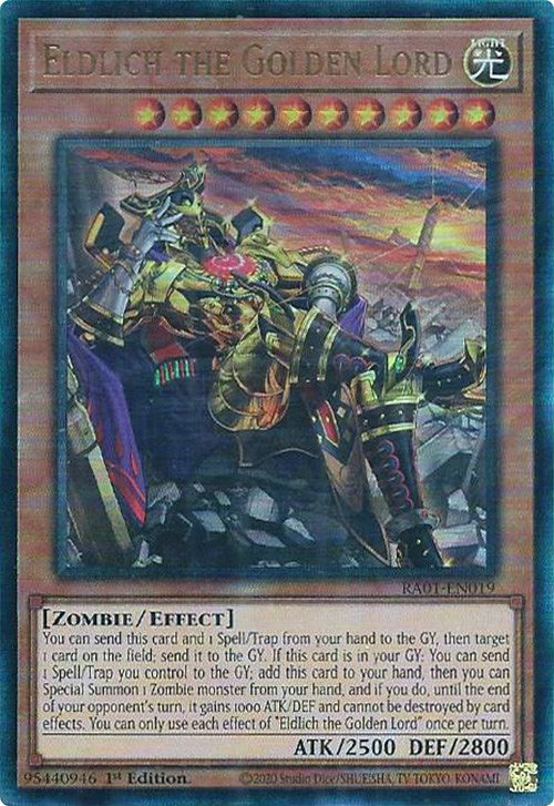 Eldlich the Golden Lord (Alternate Art) [RA01-EN019] Prismatic Ultimate Rare | Deep Dive Games St. Marys