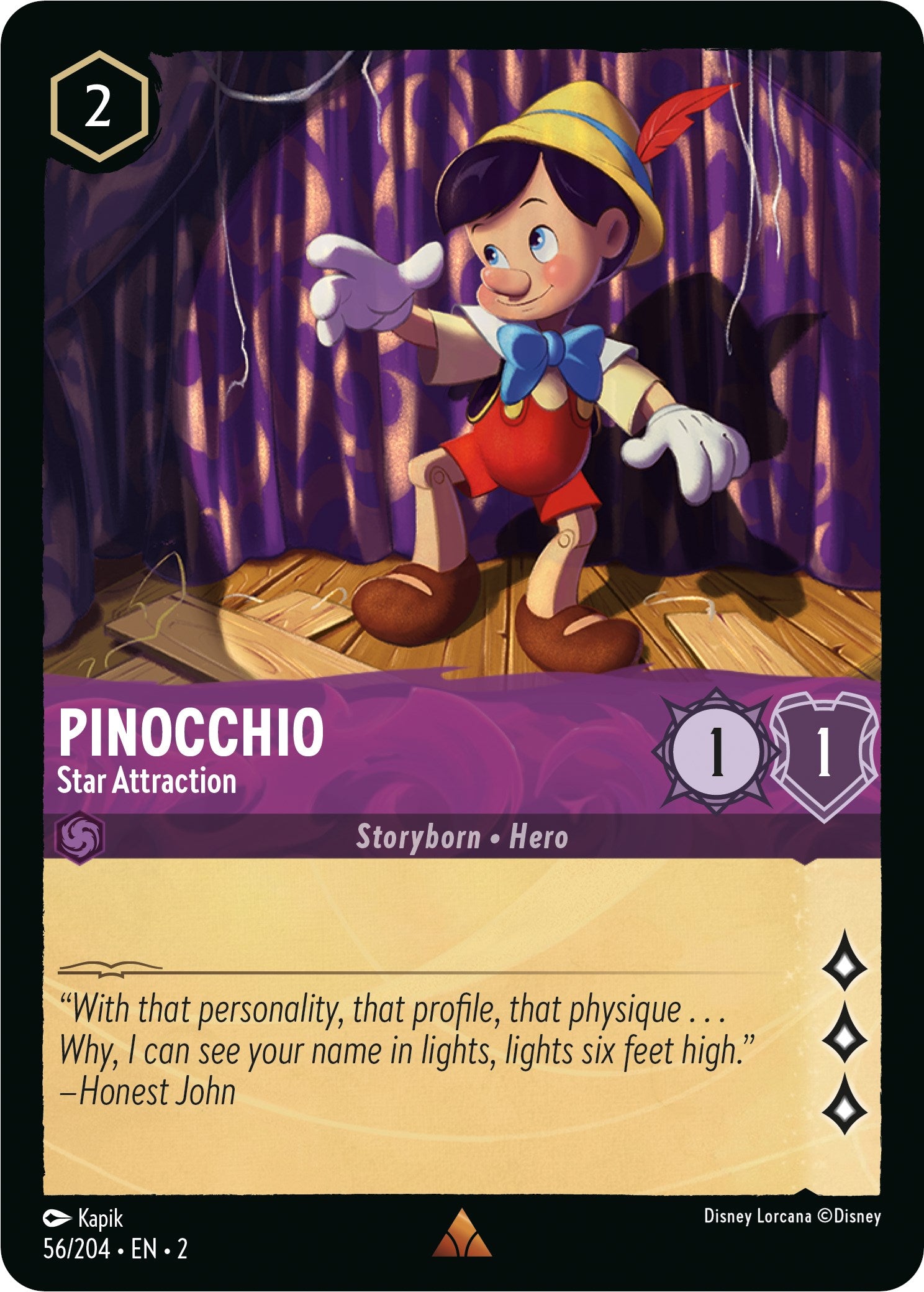 Pinocchio - Star Attraction (56/204) [Rise of the Floodborn] | Deep Dive Games St. Marys