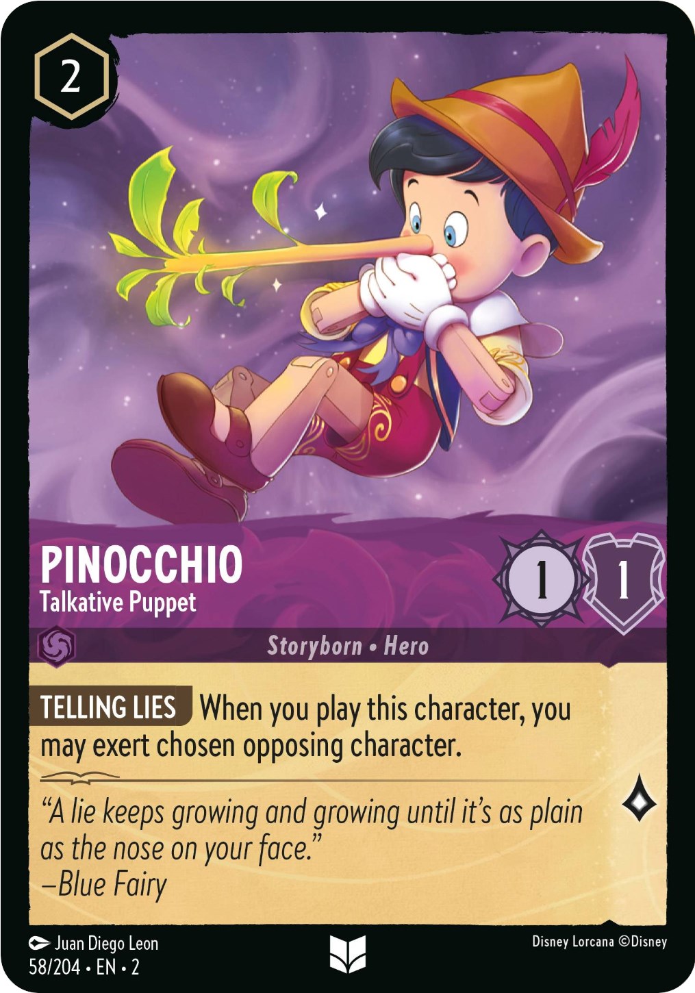 Pinocchio - Talkative Puppet (58/204) [Rise of the Floodborn] | Deep Dive Games St. Marys