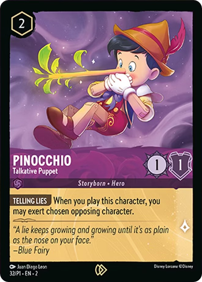 Pinocchio - Talkative Puppet (32) [Promo Cards] | Deep Dive Games St. Marys