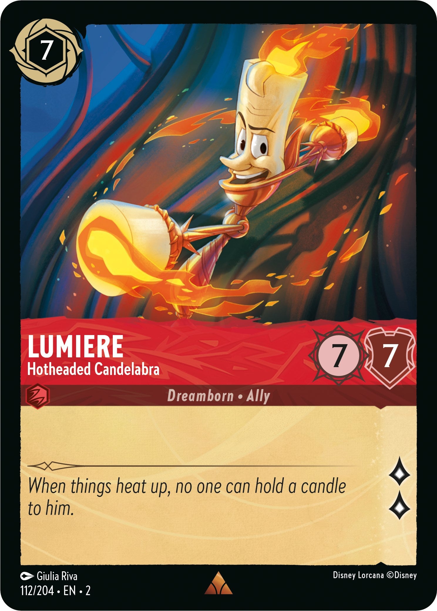 Lumiere - Hotheaded Candelabra (112/204) [Rise of the Floodborn] | Deep Dive Games St. Marys