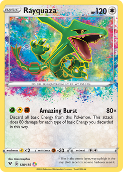 Rayquaza (138/185) [Sword & Shield: Vivid Voltage] | Deep Dive Games St. Marys