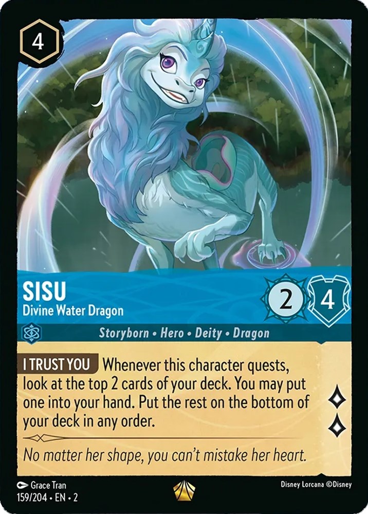 Sisu - Divine Water Dragon (159/204) [Rise of the Floodborn] | Deep Dive Games St. Marys