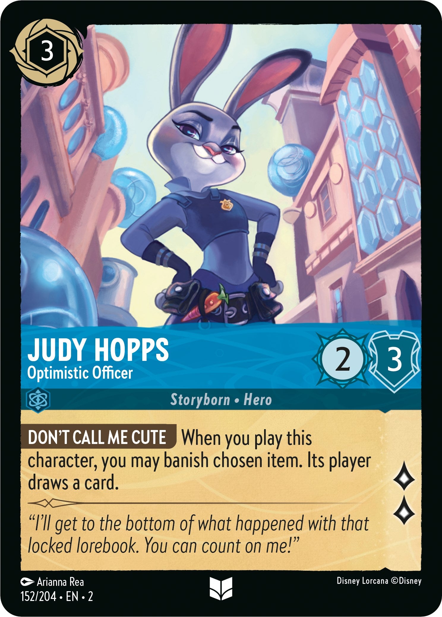 Judy Hopps - Optimistic Officer (152/204) [Rise of the Floodborn] | Deep Dive Games St. Marys