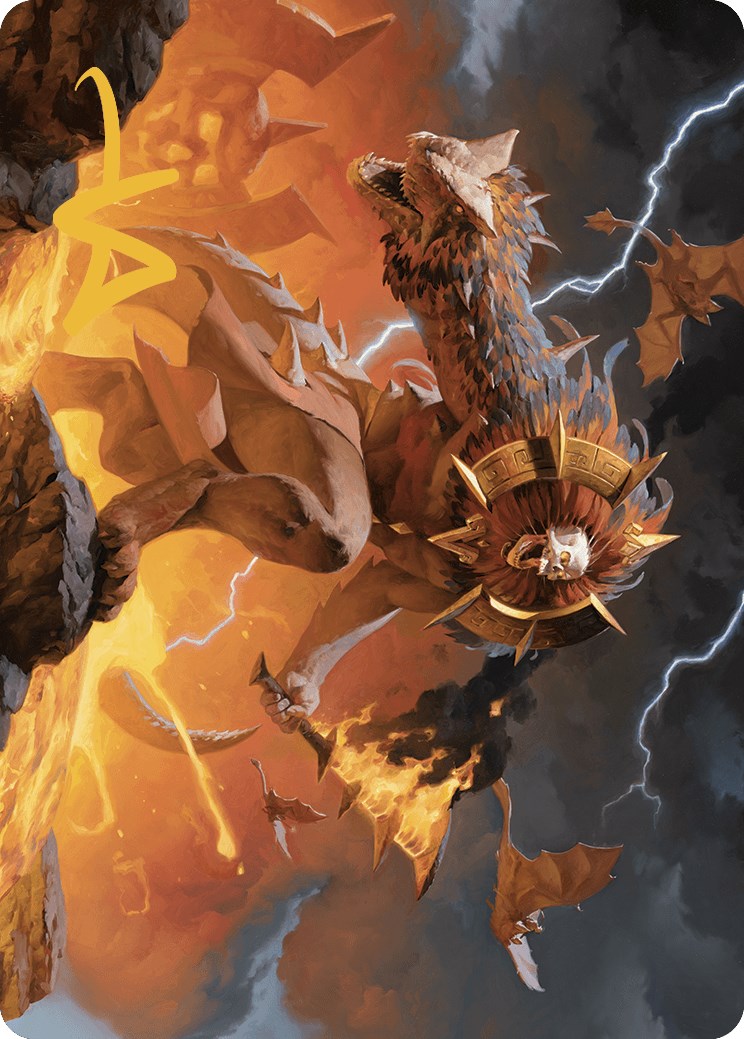 Ojer Axonil, Deepest Might Art Card (Gold-Stamped Signature) [The Lost Caverns of Ixalan Art Series] | Deep Dive Games St. Marys