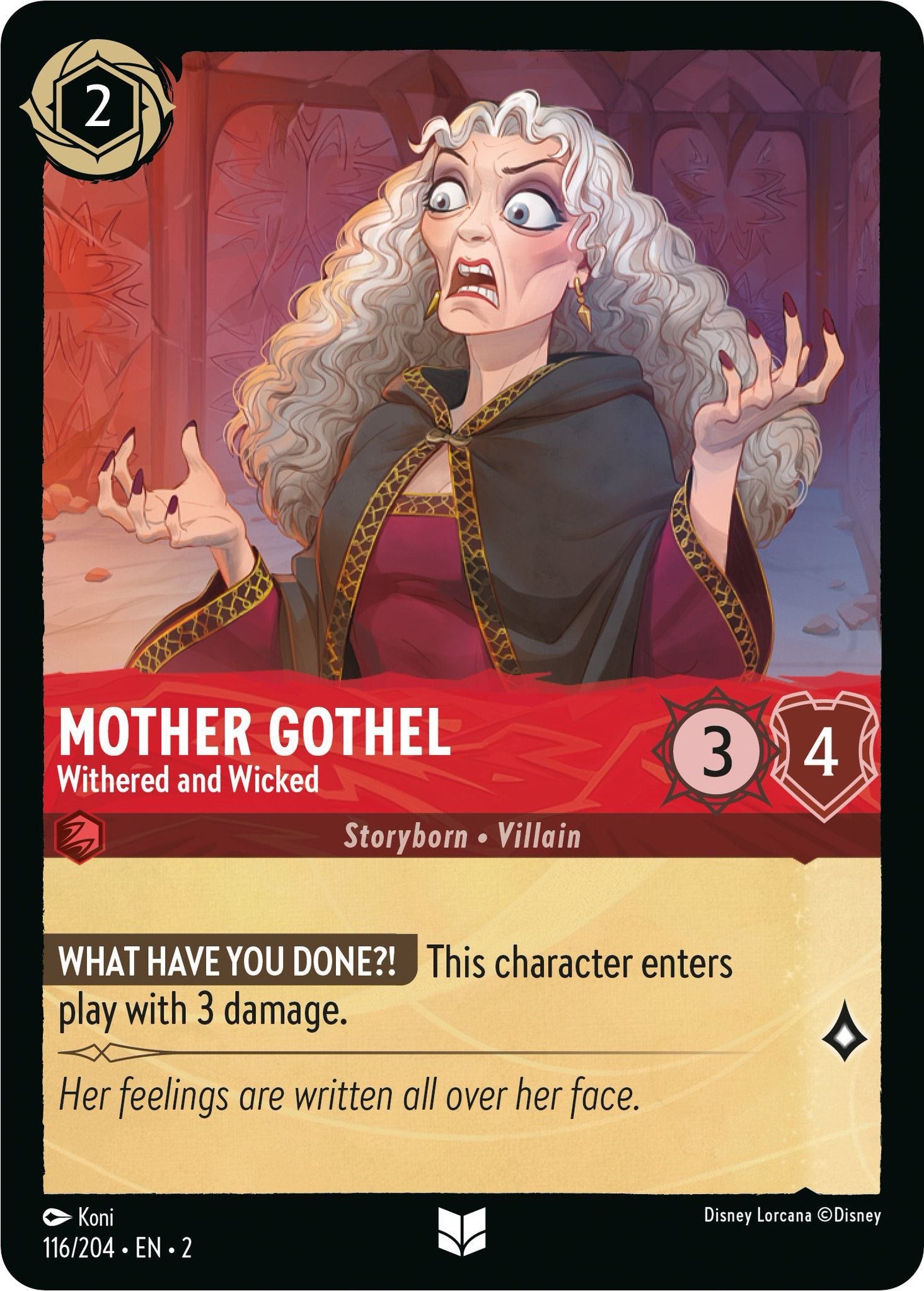 Mother Gothel - Withered and Wicked (116/204) [Rise of the Floodborn] | Deep Dive Games St. Marys