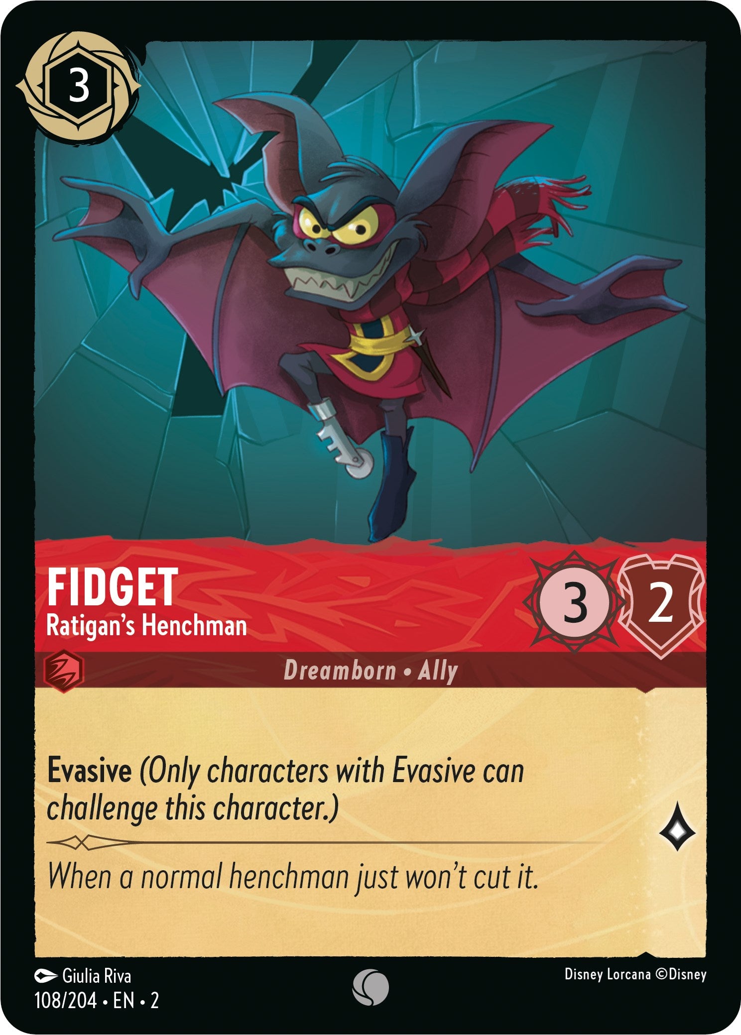 Fidget - Ratigan's Henchman (108/204) [Rise of the Floodborn] | Deep Dive Games St. Marys