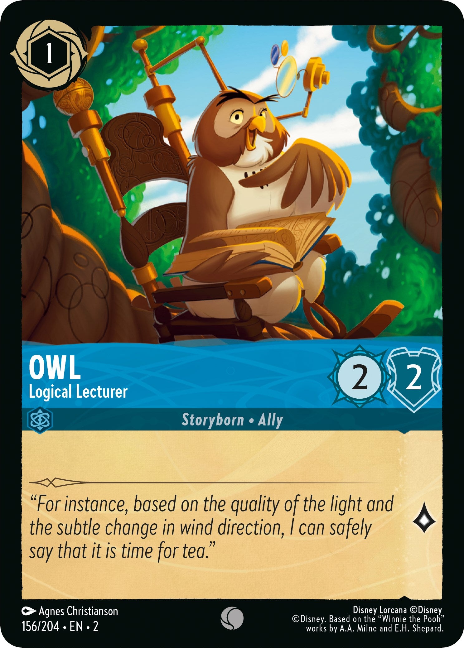 Owl - Logical Lecturer (156/204) [Rise of the Floodborn] | Deep Dive Games St. Marys