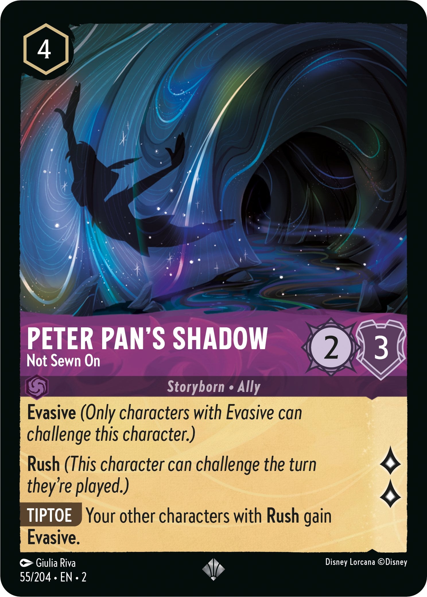 Peter Pan's Shadow - Not Sewn On (55/204) [Rise of the Floodborn] | Deep Dive Games St. Marys