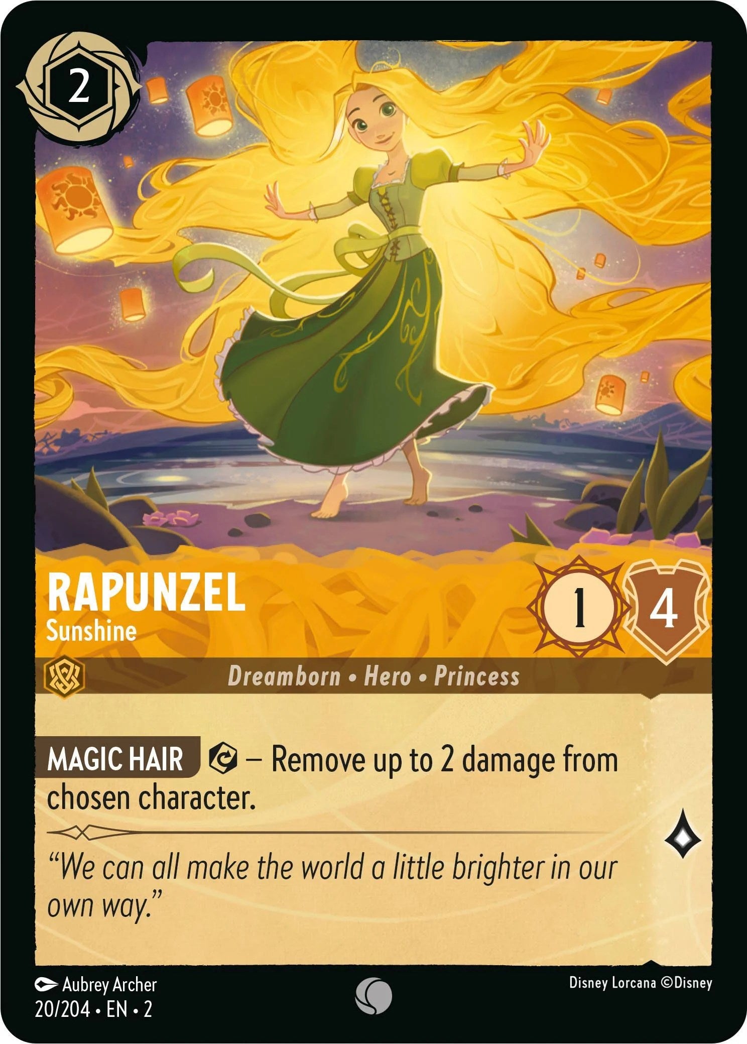 Rapunzel - Sunshine (20/204) [Rise of the Floodborn] | Deep Dive Games St. Marys